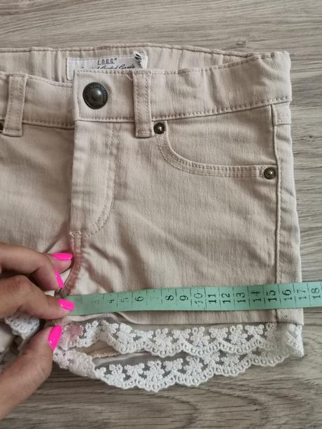 Dievčenské krémové kratase s čipkou, l.o.g.g.,116