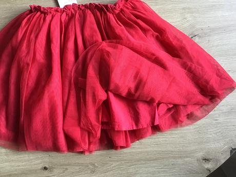 Červená tylová vianočná sukňa next, next,146