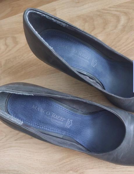 Kožené lodičky marco tozzi, marco tozzi,40