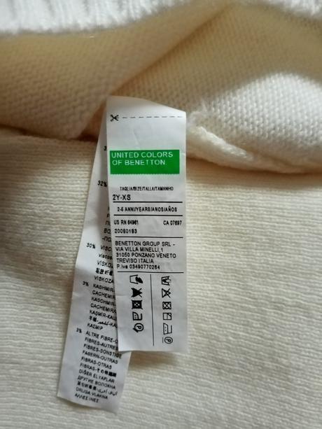 Komplet čiapka + šál benetton 104/110, benetton,104