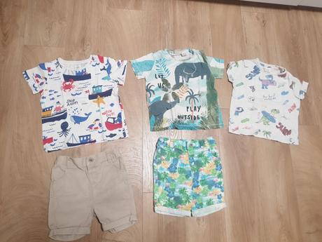 3x tricka zara lindex 92/98+ 2x bavlnene kratasy, lindex,92