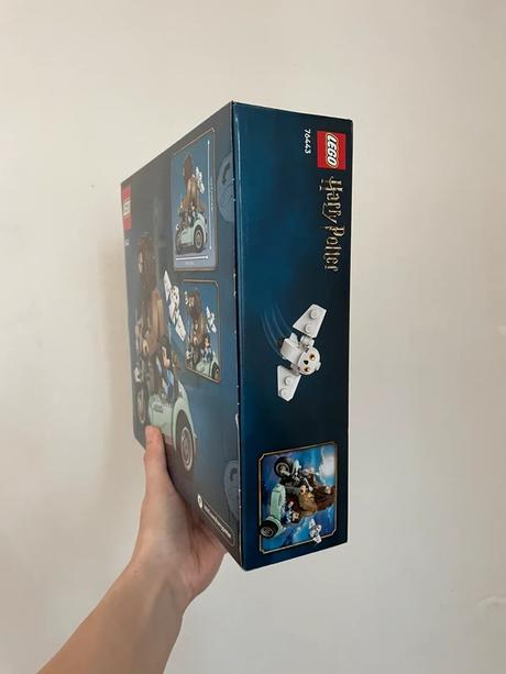 Lego harry potter - hagrid a harry na motorke, 