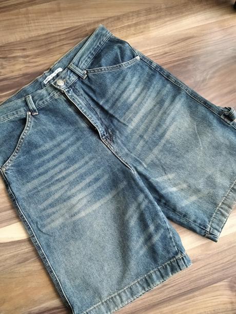 Riflové kraťasy, denim,l