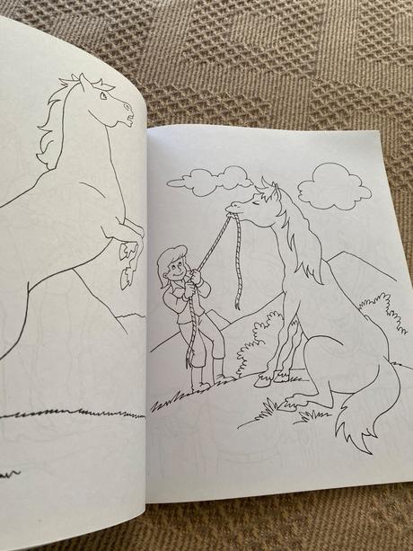 Omaľovánky kone kôň veľký formát veľké obrázky, 