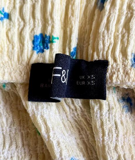 Kvietkovaná letná sukňa, f&f,34 / xs