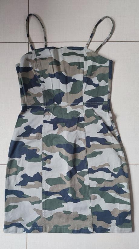 Maskáčové šaty, h&m,38