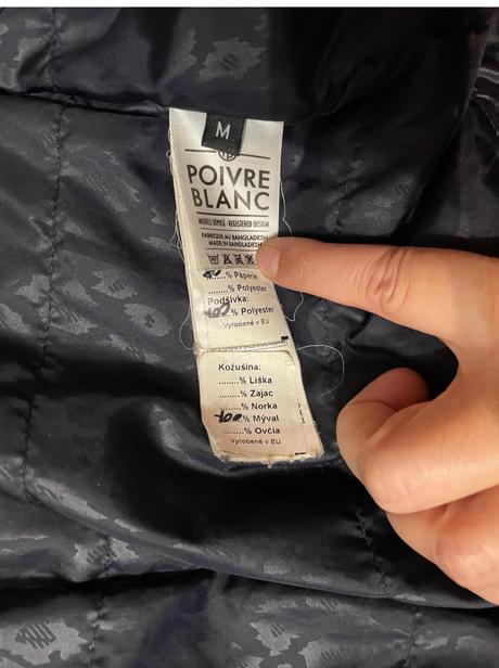 Znackova poivre blanc paperova bunda, m