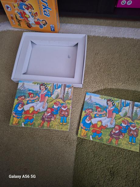 Drevené kocky snehulienka, 