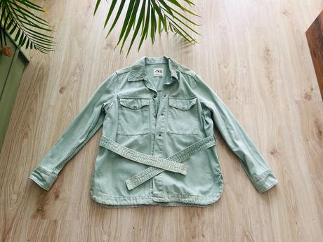 Perfektná mentolová džínsová bunda značky zara, zara,s