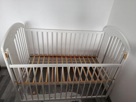 Detská postielka s prebaľovací pult na komodu, šírka (cm): 60,dĺžka (cm): 120
