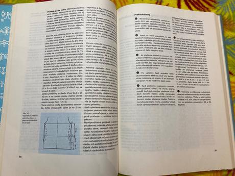 Retro stará kniha škola pletenia, háčkovania 1986,