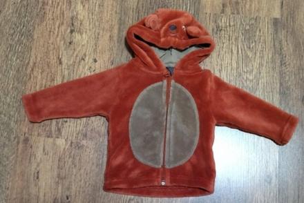 Mikina zamatova z uškami, lupilu,62