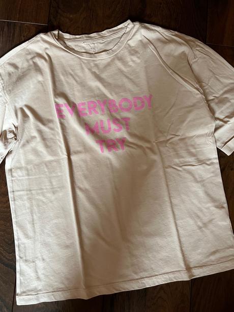 Krémové tričko l, l