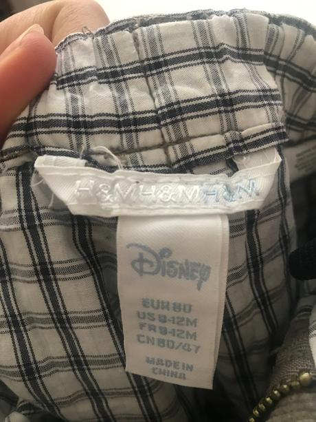 Podšité nohavice, h&m,80