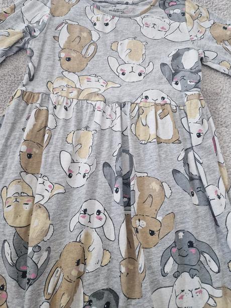 Šaty zajačiky, h&m,122