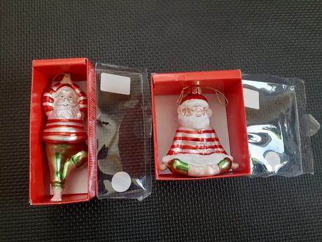 Vianočné ozdoby santa claus jogín, 