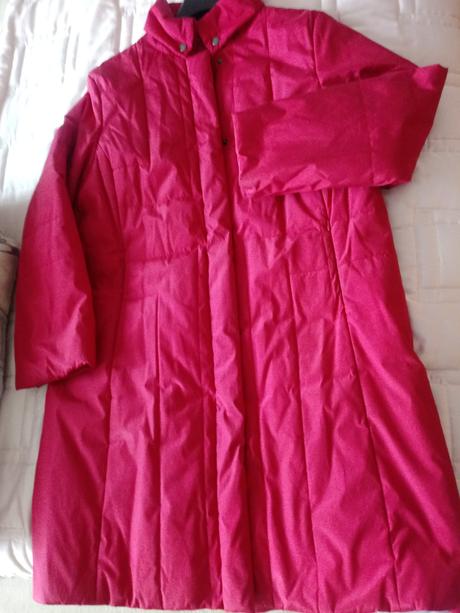 Červená dlhá bunda., xl