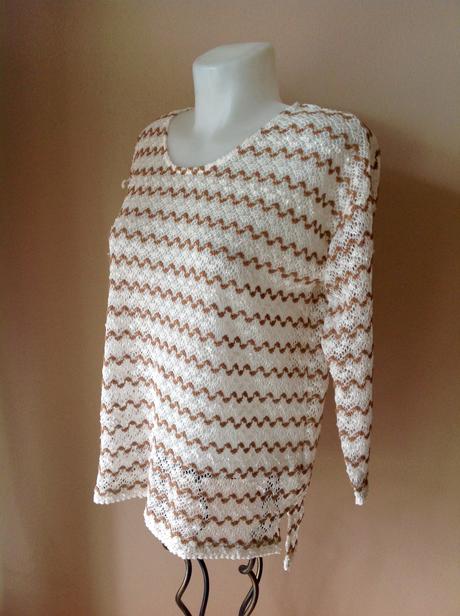 Dierkovaný pulóver, next,38