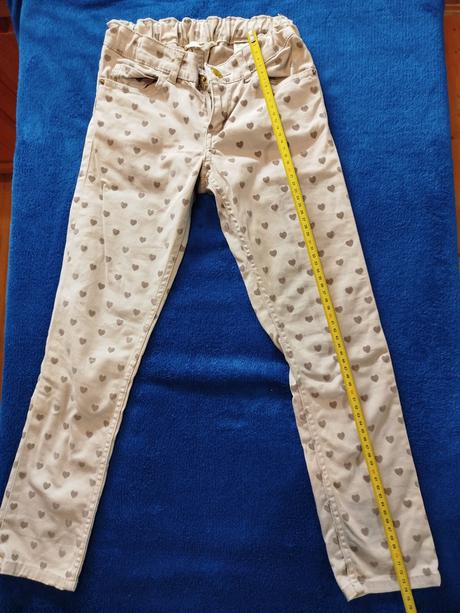 Nohavice s nastaviteľným pásom, h&m,128
