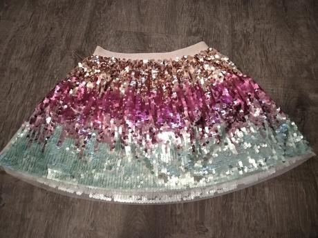 Trblietava sukňa, h&m,140