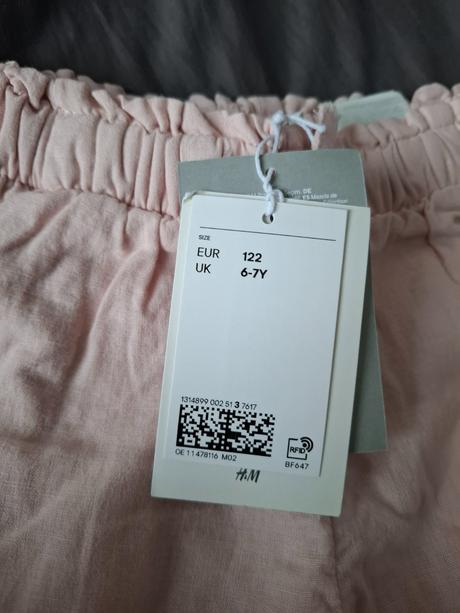 Nohavice z ľanovej zmesi, h&m,122