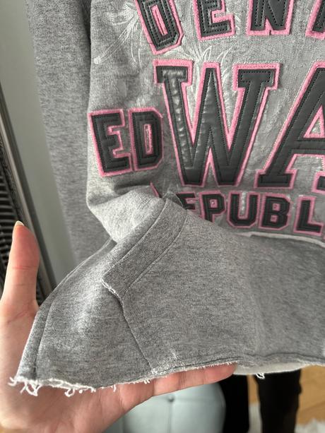 Štýlová cropp mikina s kapucňou, xs