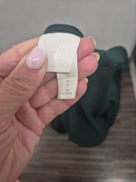 Hm zelené šaty, h&m,s