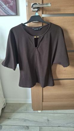 Hnedé tričko f&f velkost 38, f&f,38
