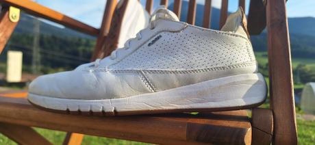 Kožene biele tenisky geox vel 40, geox,40