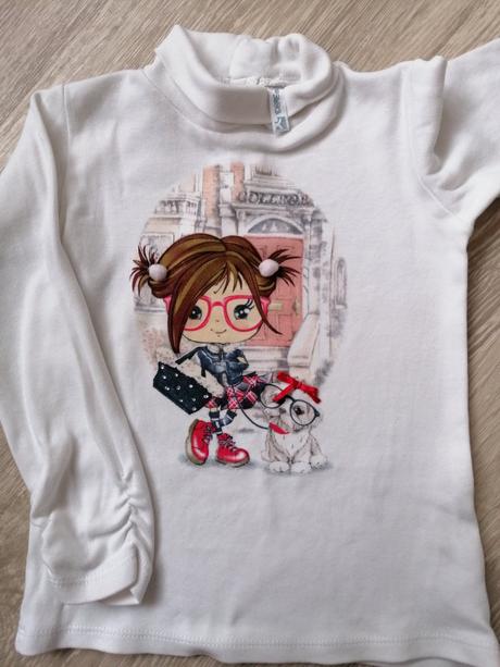 Tričko dievča pes 2x, idexe,98