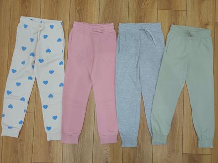 Teplaky,2 ks zateplené,2 ks tenšie, h&m,134