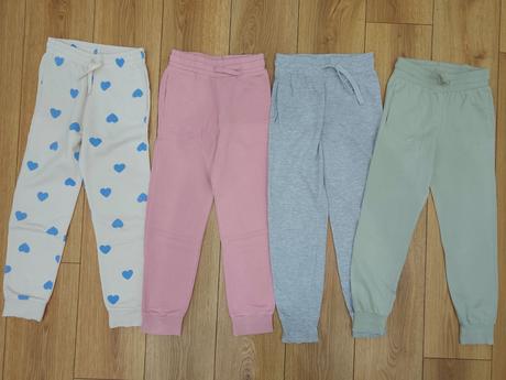 Teplaky,2 ks zateplené,2 ks tenšie, h&m,134