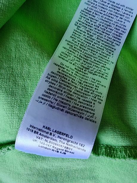 Karl lagerfeld originál dlhe oversize tricko, l
