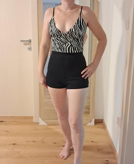 Zebrovaný crop top zara veľkosť m, zara,m