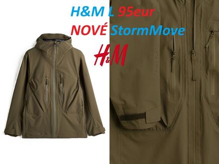 3-vrstvová softshellová bunda hm kaki, h&m,l