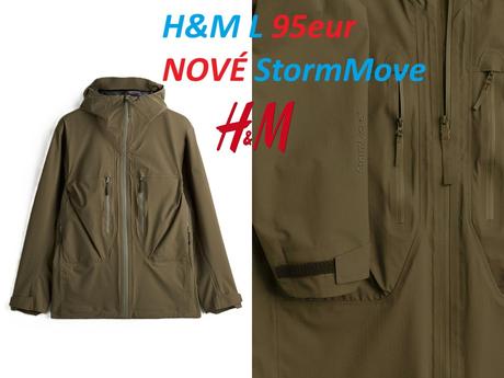 3-vrstvová softshellová bunda hm kaki, h&m,l