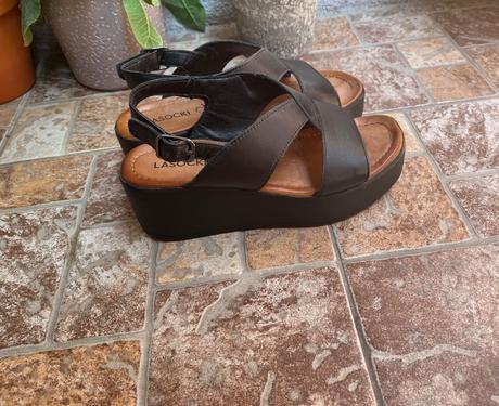 Dámske kožené sandále lasocki, lasocki,36