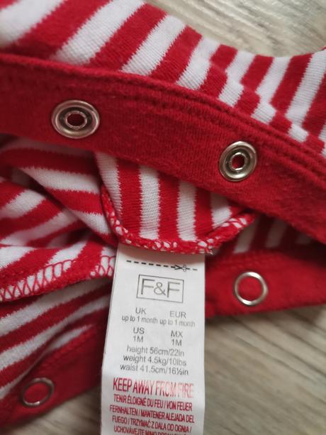 Vianočné dupačky + 2 podbradníky, f&f,56