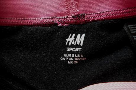 Nohavice h&m sport, h&m,s
