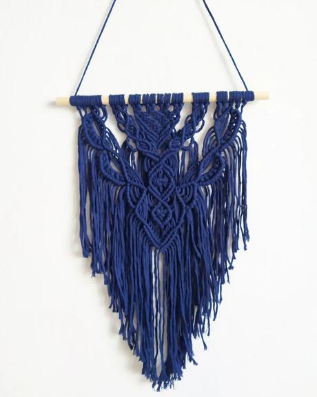 Macrame dekorácia na stenu, 