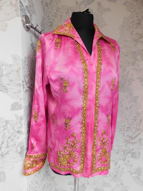 Escada luxusna hodvabna bluzka, 40