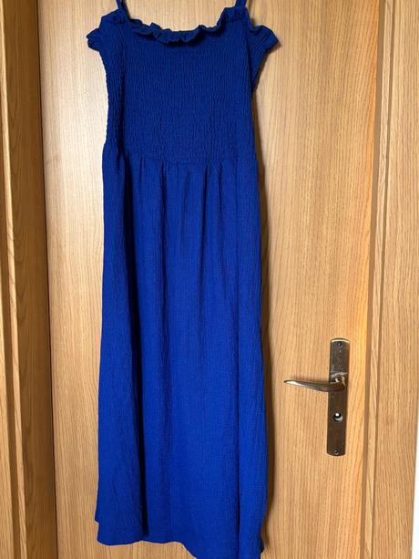 Modré letné šaty h&m s nové nenosené, h&m,s