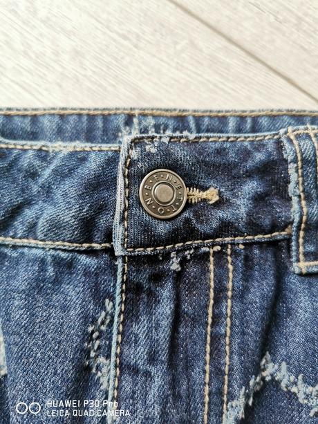 Dievčenská rifľová sukňa, benetton,164