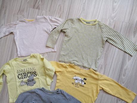 5 ks tričko dlhý rukáv lupilu 86/92, lupilu,86