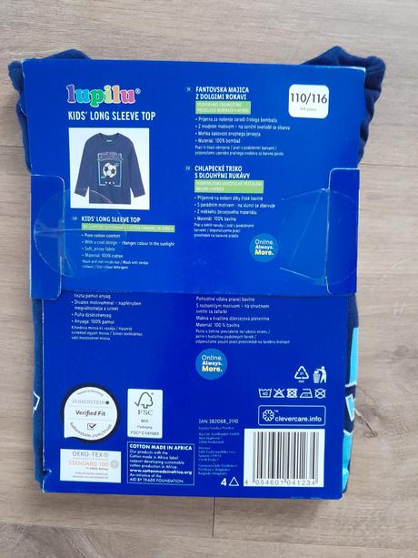 Tričko, lupilu,110 / 116