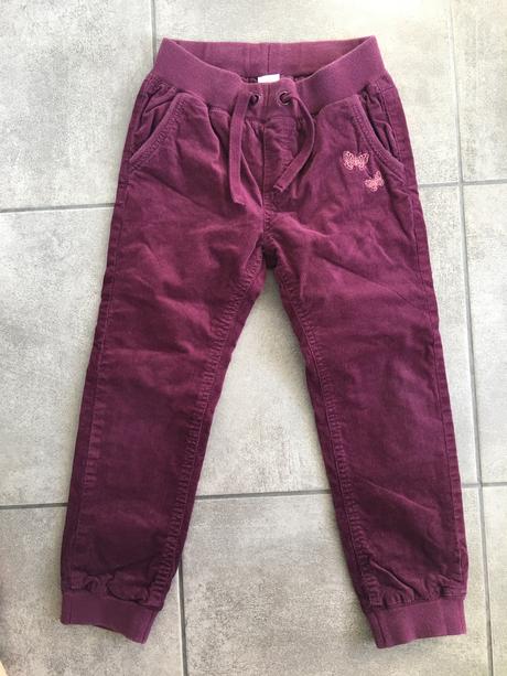 Manchestrové nohavice, lindex,110