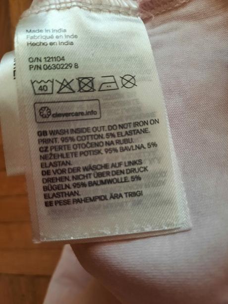 Dievčenské tričká-2 kusy, h&m,122