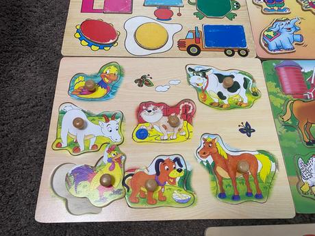 Vkladačky drevené,