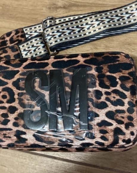 Letna sm leopard crossbody kabelka krasna,
