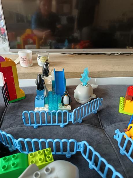 Lego duplo zvieratká v zoo,